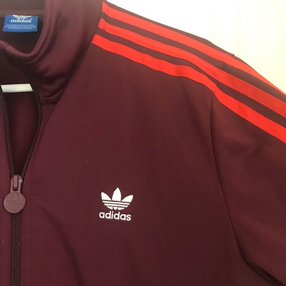Adidas zipper warm up track jacket